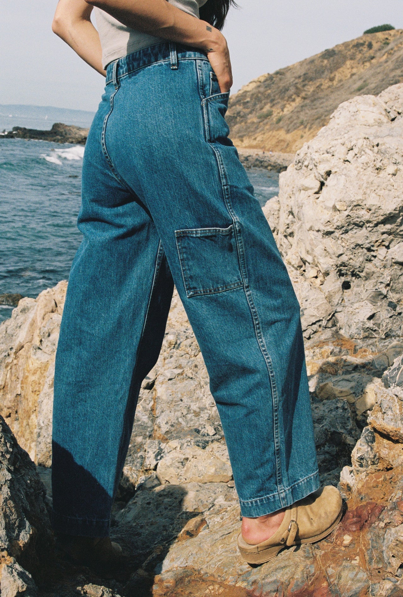 Isa Pant (Navy Thread) - Vintage Wash